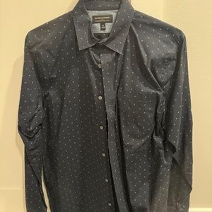 Banana Republic Navy Casual Shirt - Med Slim Fit